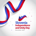 Slovenia Independence and Unity Day Vector Template Design Illustration