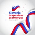 Slovenia Independence and Unity Day Vector Template Design Illustration
