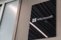 Slovenia, Ljubljana - February 26, 2019: Microsoft logo. Microsoft is a multinational corporation that develops