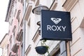 Roxy logo on building