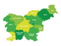Slovenia - map of statistical regions