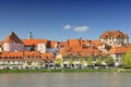 Slovenia, Maribor, Maribor`s Old Town along the Drava river Royalty Free Stock Photo