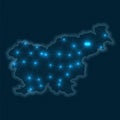 Slovenia network map.