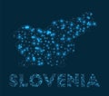 Slovenia network map.