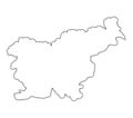 Slovenia outline map