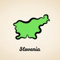 Slovenia - Outline Map