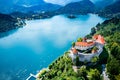 Slovenia - resort Lake Bled. Royalty Free Stock Photo