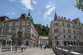 Ljubljana, Slovenia, Europe, Dragon city, Tromostovje, the Triple Bridge, skyline, street, architecture, Art Nouveau