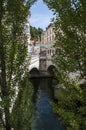 Ljubljana, Slovenia, Europe, Dragon city, Tromostovje, the Triple Bridge, skyline, street, architecture, Art Nouveau