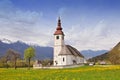 Slovenia, Stara Fuzina, Triglav National Park, Assumption of the Virgin Church in Bitnje Royalty Free Stock Photo