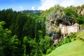 Slovenian famous Predjama castle