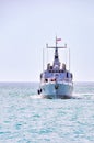 Slovenian Navy Patrol Boat Triglav in the bay of Portoroz on patrol Royalty Free Stock Photo