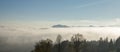 Slovenian peak mountan with clouds