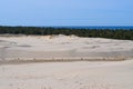 Slovinski national park, Leba sand dune on the Baltic coast, Poland, Europe Royalty Free Stock Photo