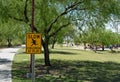 Slow Children at Play Sign at Foothills Park, Glendale, Maricopa County, Arizona USA Royalty Free Stock Photo