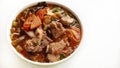 Slow cooked pork spare rib noodle vemicelli.thai food Royalty Free Stock Photo