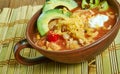 Slow Cooker Fiesta Chicken Soup Royalty Free Stock Photo