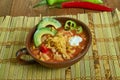 Slow Cooker Fiesta Chicken Soup Royalty Free Stock Photo