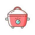 Slow cooker RGB color icon