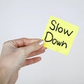 Slow Down Royalty Free Stock Photo