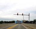 Slow drawbridge on a dreary day