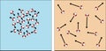 Slow Molecules and Fast Molecules