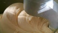 Slow motion dough for cakes and leavened in a planetary mixer