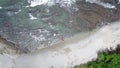 Slow-motion drone shot of a tide at Playa Izquierda in Costa Rica