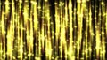 Slow motion gold linear glint shining star background