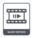 slow motion icon in trendy design style. slow motion icon isolated on white background. slow motion vector icon simple and modern Royalty Free Stock Photo