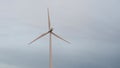 Slow motion 4k resolution video of 2ind turbine. No people. Renewable energies