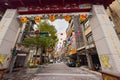 Slow motion shot of the arch of Bangka Qingshan Temple