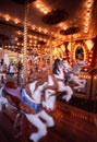Slow motion view of a carousel