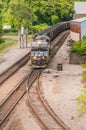 Slow moving Coal wagons