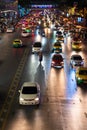 Slow moving traffic cars motorbikes during pandemic Royalty Free Stock Photo