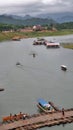 Slow River life style in quiet Sangkraburi Thailand