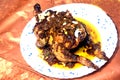 Slow Roasted Herb Stuffed Chicken .