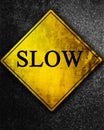 Slow sign Royalty Free Stock Photo