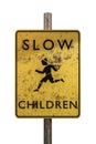 Slow sign Royalty Free Stock Photo