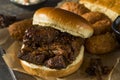 Slow Smoked Brisket Burnt Ends Sandwich