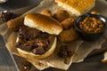 Slow Smoked Brisket Burnt Ends Sandwich