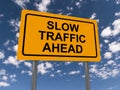 Slow traffic ahead