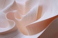 slow undulating pattern in light pink, gracefully shifting through various subtle curves in a smooth