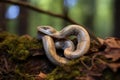 slow worm entwined with a partner during