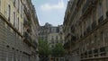 A slow zoom down a typical, affluent Parisian Street and Architecture