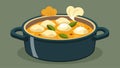 A slowcooked pot of chicken and dumplings the tender chicken and fluffy dumplings becoming more flavorful as they absorb Royalty Free Stock Photo