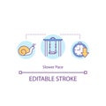 Slower pace concept icon Royalty Free Stock Photo