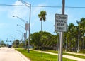 Slower Traffic Keep Right sign on Overseas Highway in Marathon Key