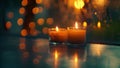 Slowly awakening minds and bodies as the first rays of sunlight mingle with the warm glow of the candles.