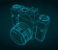 SLR camera blueprint
